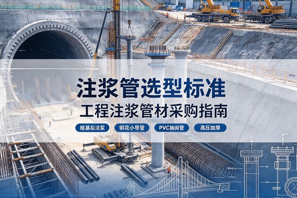 巧家注浆管选型标准